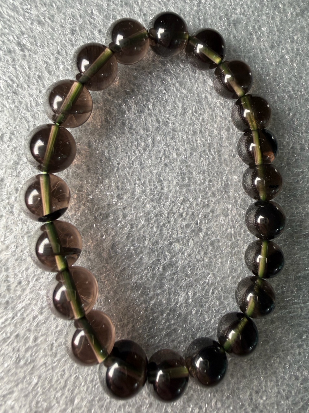 Powerful 9MM Saffordite Natural Crystal Bracelet